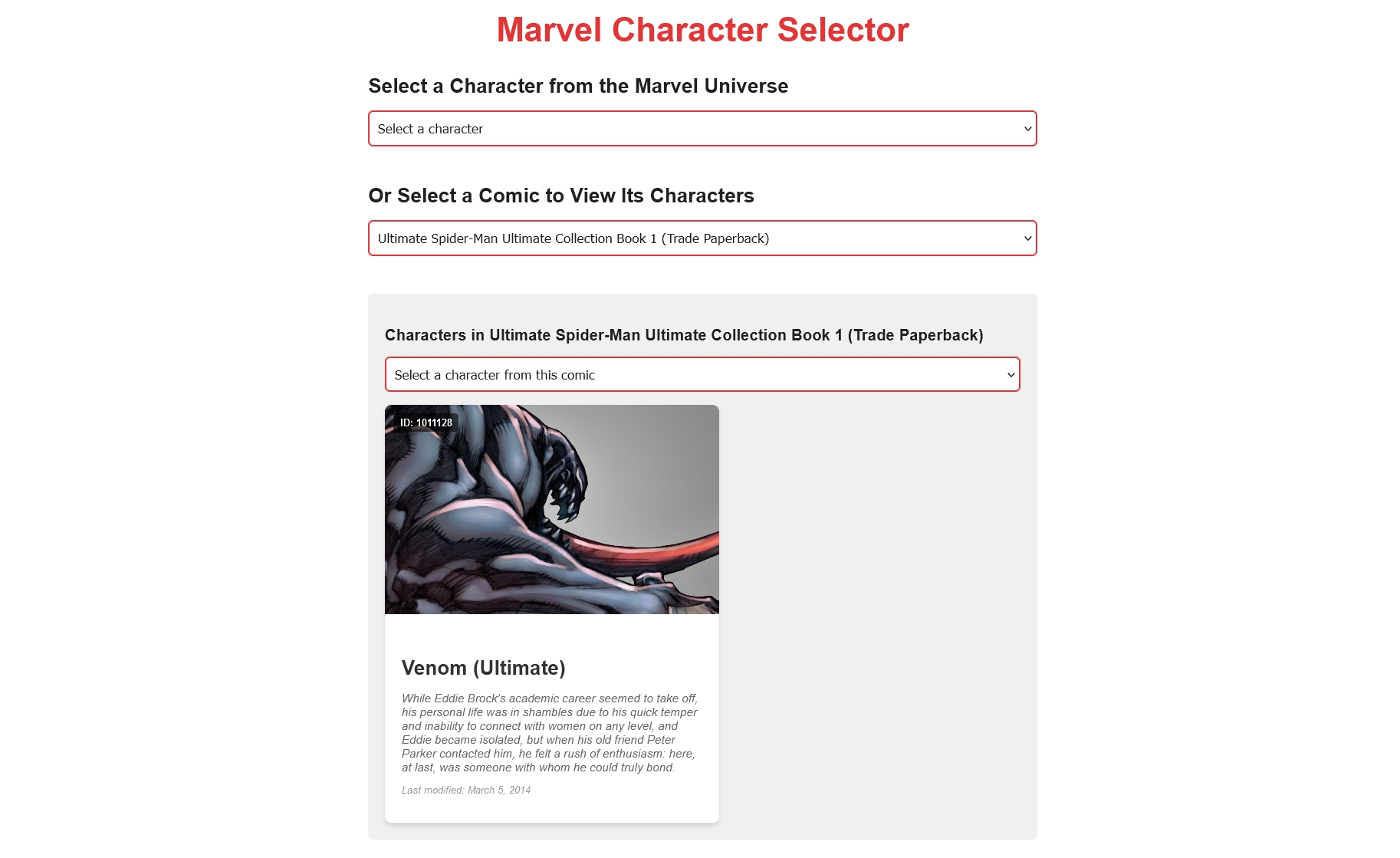 Marvel Universe Explorer
